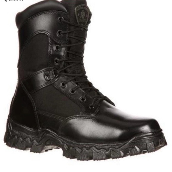 Rocky Men\'s Black Combat Boots